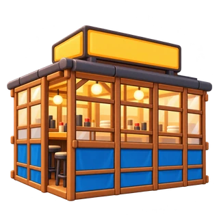 市の写真を参考にした3D風イラスト — Furaikenbo
