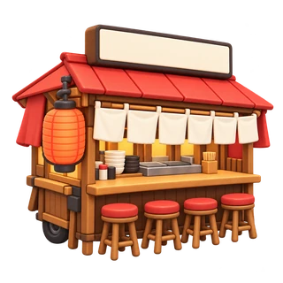 想像で描いた屋台アイコン（外観資料なし） — Daichan