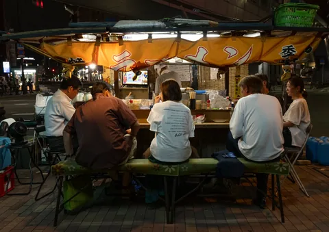 番笠の屋台（福岡市提供写真）
